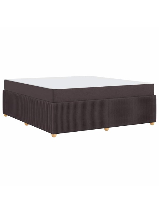 Gultas rāmis ar matraci tumši brūna 180 x 200 cm audums