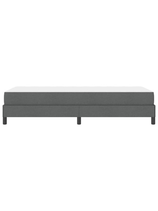 Kastītes atsperu gulta tumši pelēka 80 x 200 cm audums