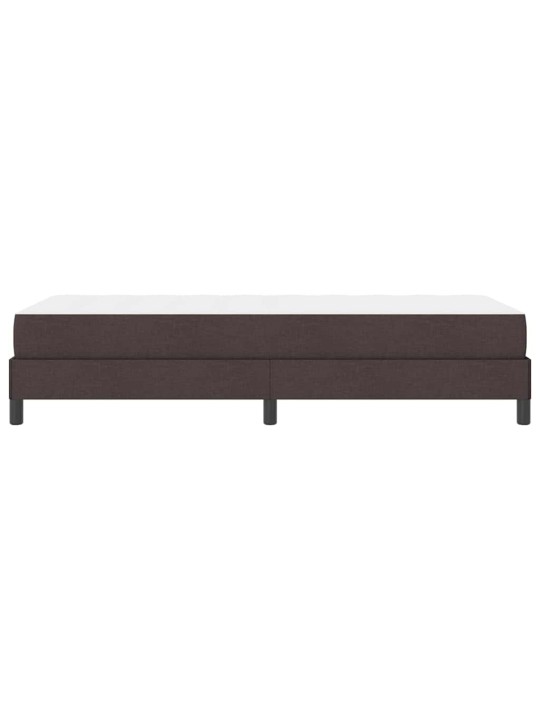 Kastītes atsperu gulta tumši brūna 100 x 200 cm audums