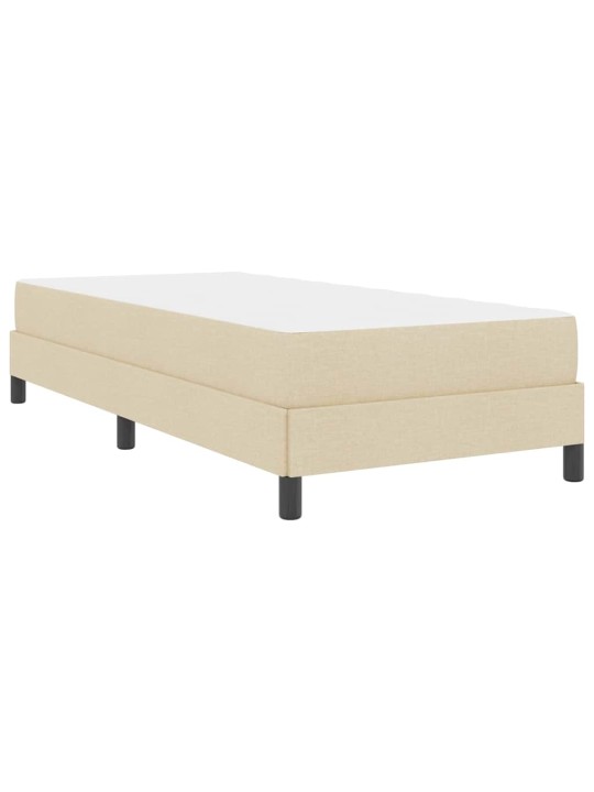 Kontinentālā gulta ar matraci krēmkrāsa 100 x 200 cm audums