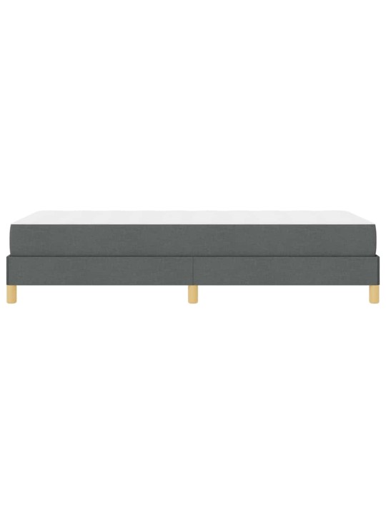 Kastītes atsperu gulta tumši pelēks un brūns 80 x 200 cm