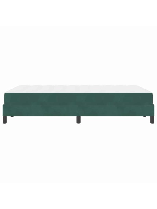 Kontinentālā gulta ar matraci tumši zaļš 120 x 210 cm samts