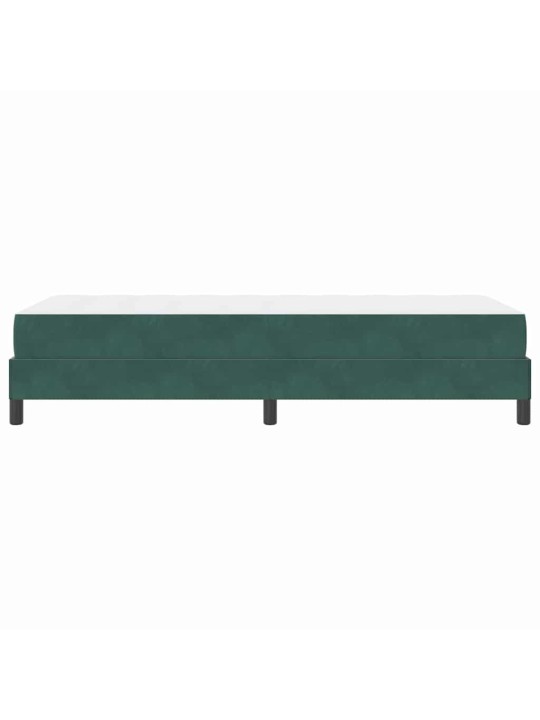 Kontinentālā gulta ar matraci tumši zaļš 80 x 220 cm samts