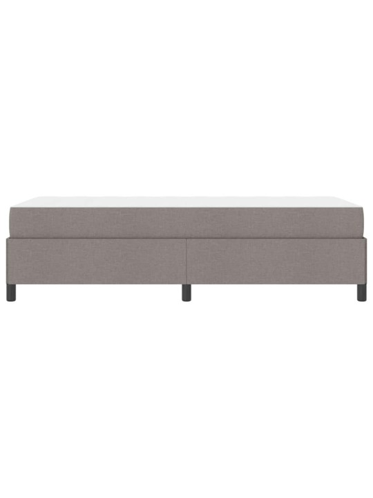 Kastītes atsperu gulta pelēkbrūns un melns 80 x 200 cm