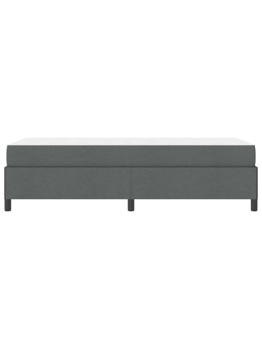 Kastītes atsperu gulta tumši pelēka un melna 100 x 200 cm