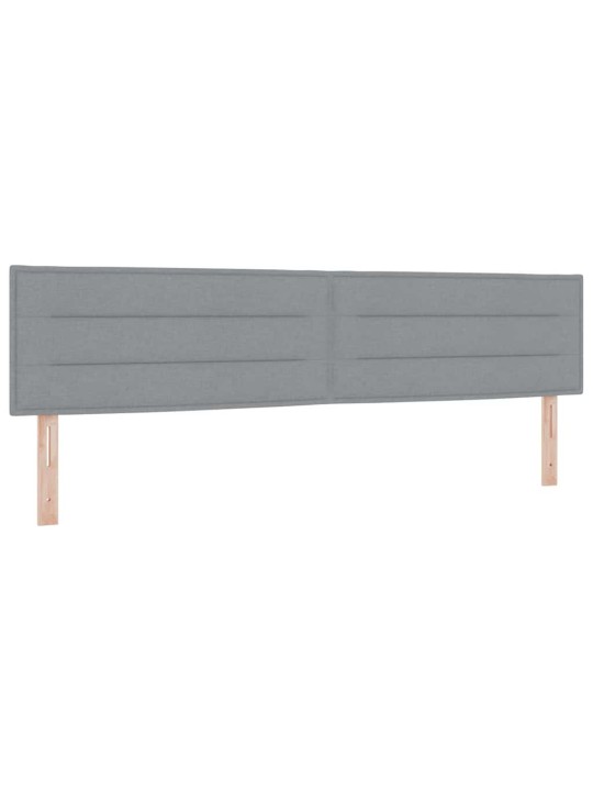 Kontinentālā gulta ar matraci gaiši pelēka 200 x 200 cm
