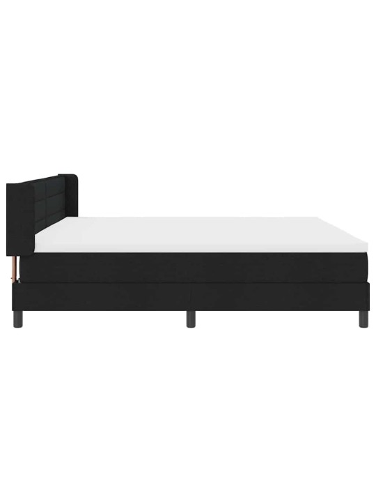 Kontinentālā gulta ar matraci ar matraci melna 200 x 200 cm