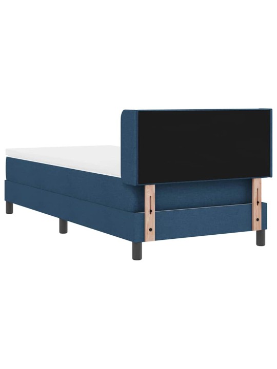 Kontinentālā gulta ar matraci ar matraci zila 90 x 200 cm