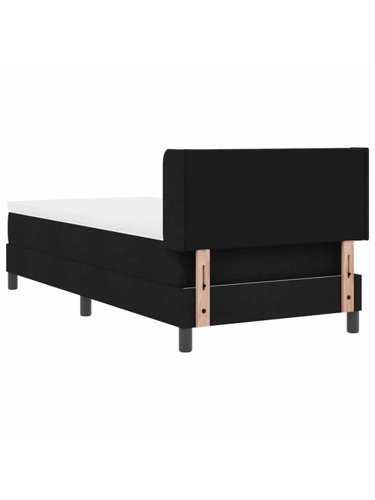 Kontinentālā gulta ar matraci ar matraci melna 100 x 200 cm