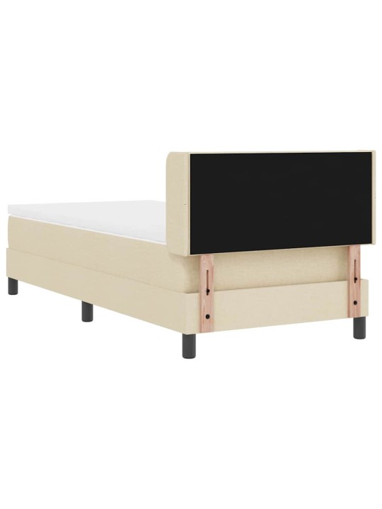 Kontinentālā gulta ar matraci ar matraci krēmkrāsa 100 x 200 cm