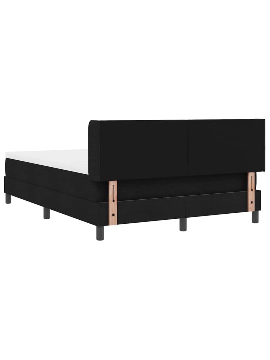Kontinentālā gulta ar matraci ar matraci melna 140 x 190 cm