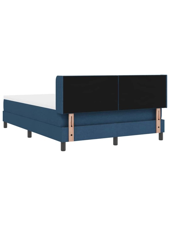 Kontinentālā gulta ar matraci ar matraci zila 140 x 190 cm
