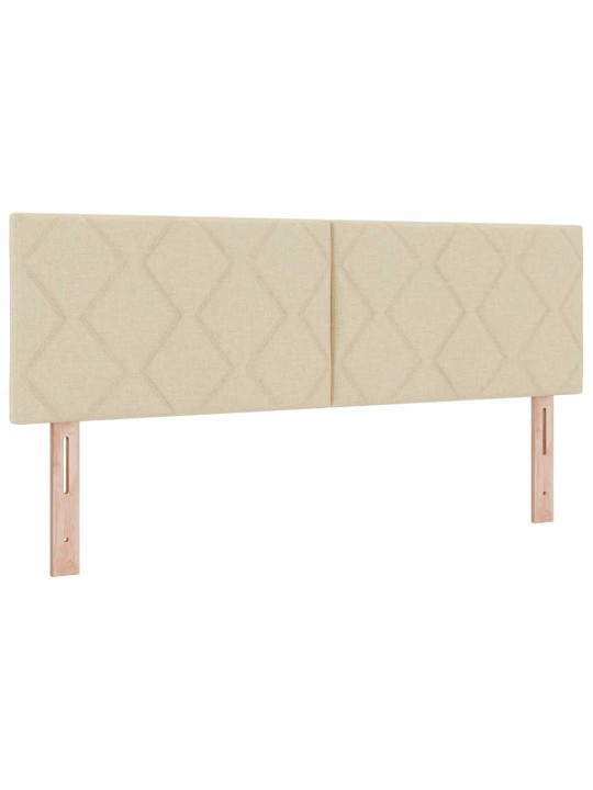 Kontinentālā gulta ar matraci ar matraci krēmkrāsa 160 x 200 cm