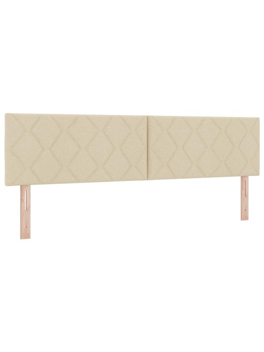 Kontinentālā gulta ar matraci ar matraci krēmkrāsa 180 x 200 cm