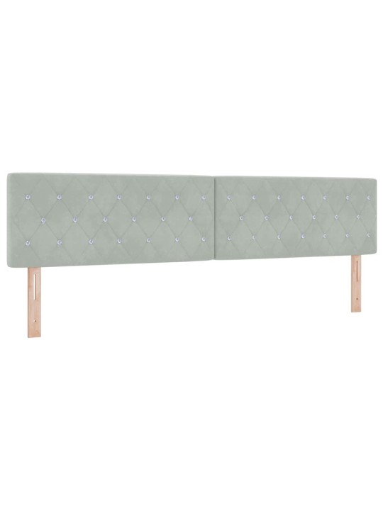 Gultas rāmis ar matraci melnā krāsā 100x200 cm samts ar matraci