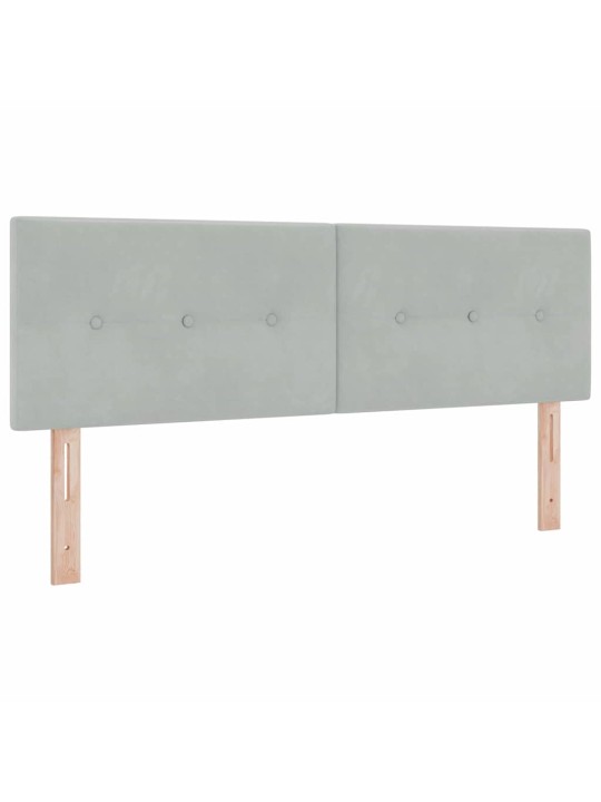 Gultas rāmis ar matraci melnā krāsā 100x200 cm samts ar matraci