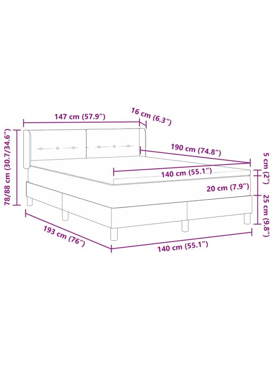 Gultas rāmis ar matraci melnā krāsā 100x200 cm samts melna
