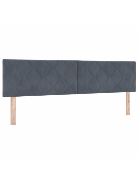 Gultas rāmis ar matraci melnā krāsā 100x200 cm samts ar matraci