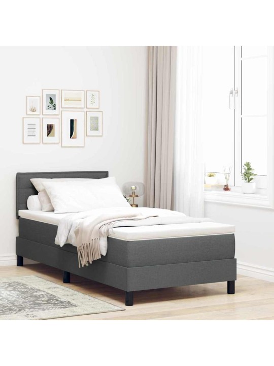 Kontinentālā gulta tumši pelēka 80 x 200 cm audums