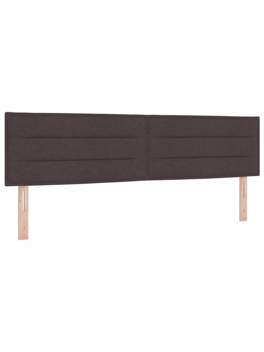 Kastītes atsperu gulta tumši brūna 180 x 200 cm audums