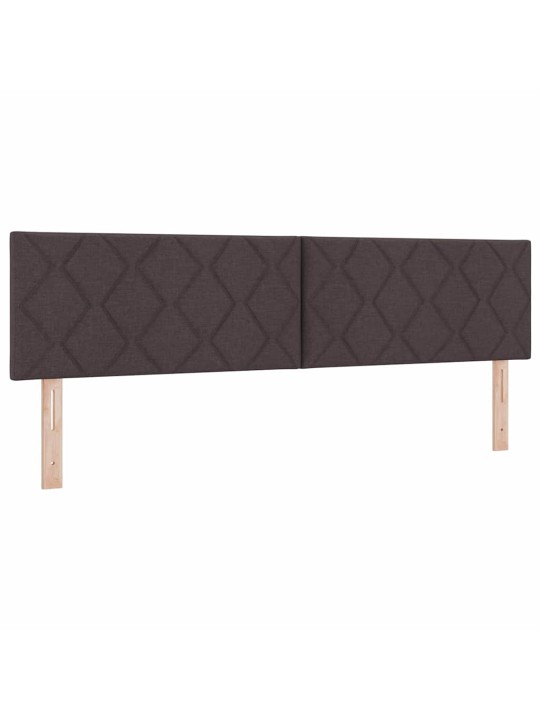 Kastītes atsperu gulta tumši brūna 180 x 200 cm audums