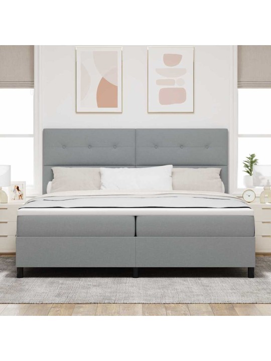Kontinentālā gulta gaiši pelēka 200 x 200 cm audums