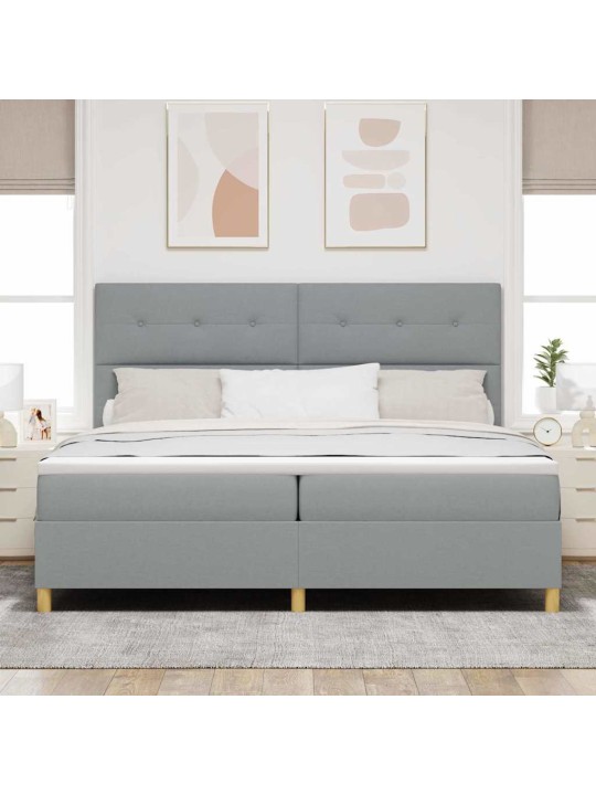 Kontinentālā gulta gaiši pelēka 200 x 200 cm audums