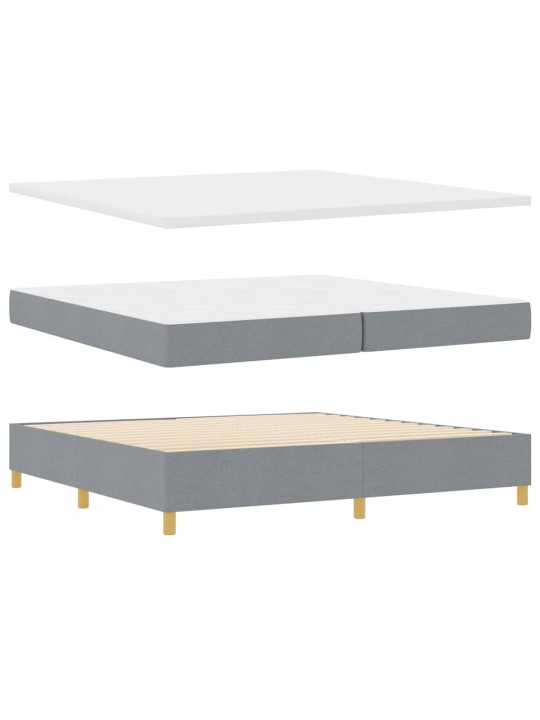 Kontinentālā gulta gaiši pelēka 200 x 200 cm audums