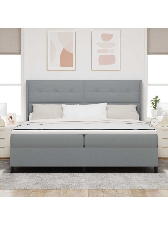 Kontinentālā gulta gaiši pelēka 200 x 200 cm audums