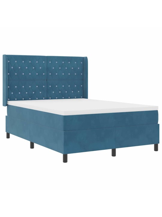 Led box spring gulta ar matraci argyle zila 140 x 190 cm samts