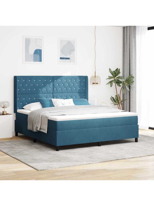 Led box spring gulta ar matraci argyle zila 180 x 200 cm samts