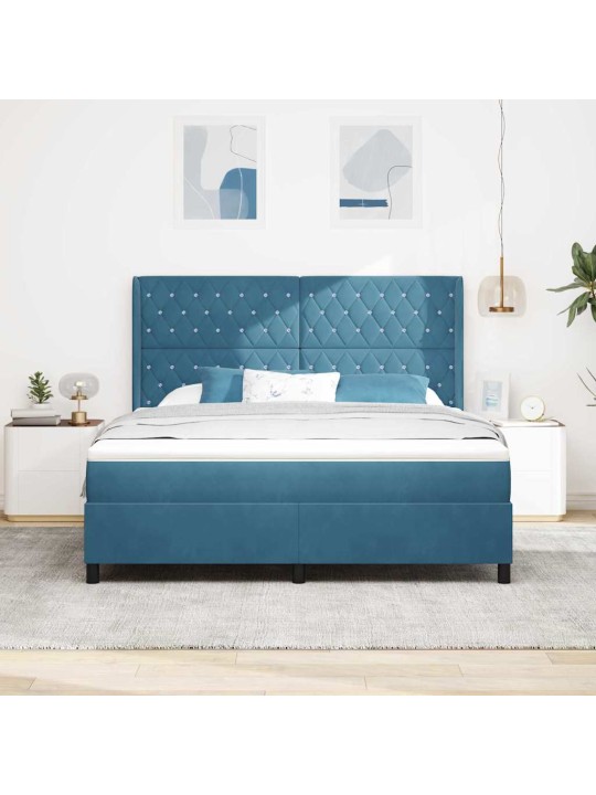 Led box spring gulta ar matraci argyle zila 180 x 200 cm samts