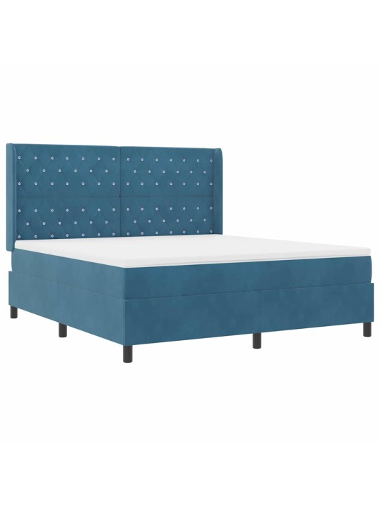Led box spring gulta ar matraci argyle zila 180 x 200 cm samts
