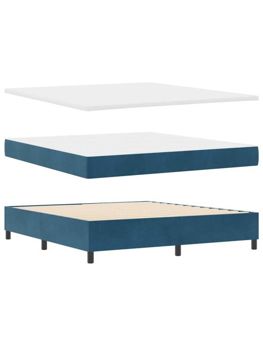 Led box spring gulta ar matraci argyle zila 180 x 200 cm samts