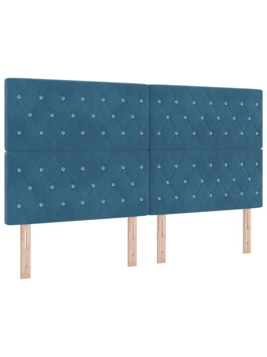 Led box spring gulta ar matraci argyle zila 180 x 200 cm samts
