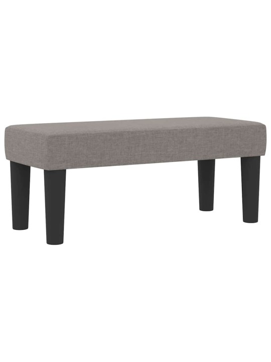 Kastītes atsperu gulta ar matraci pelēkbrūna 80 x 200 cm audums