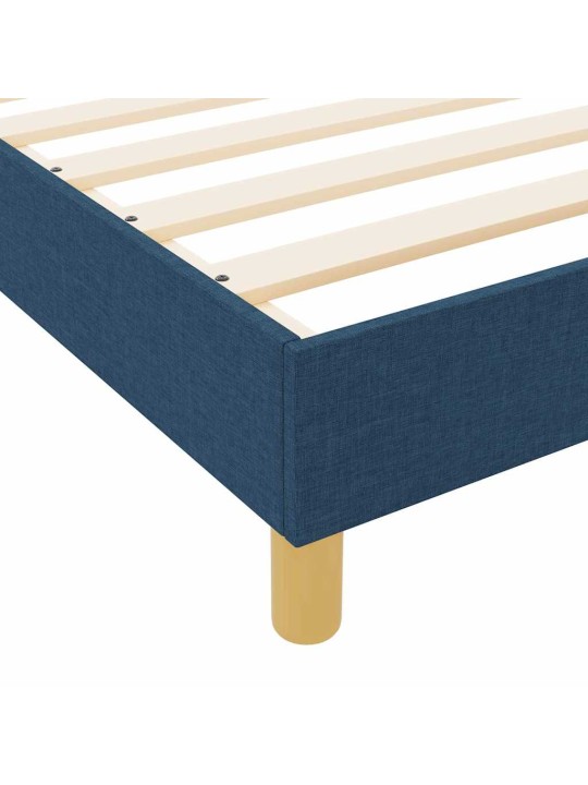 Gultas rāmis ar galvas klāju zila 80 x 200 cm audums