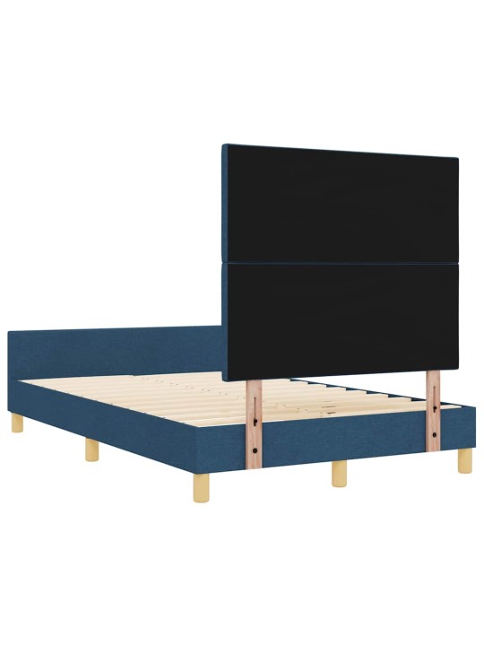 Gultas rāmis ar galvas klāju zila 120 x 200 cm audums