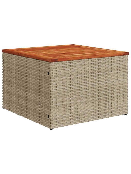Dārza dīvānu komplekts 6 pcs bēša un gaiši pelēka