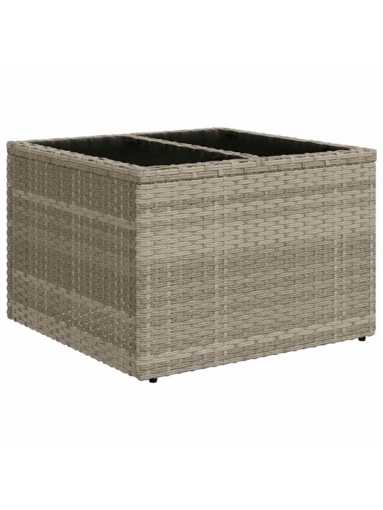 Dārza dīvānu komplekts 8 pcs gaiši pelēka 297.5 x 132.5 x 85 cm