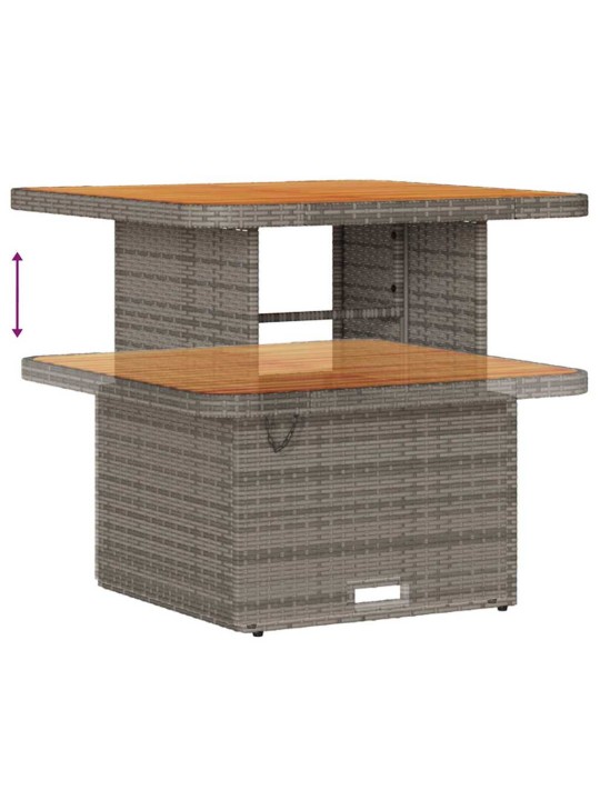 Dārza dīvānu komplekts ar spilvenu 8 pcs pelēka 80 x 80 x 71 cm