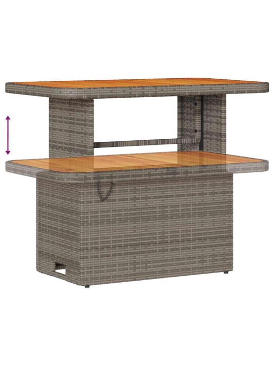 Dārza dīvānu komplekts ar spilvenu 8 pcs pelēka 90 x 55 x 71 cm