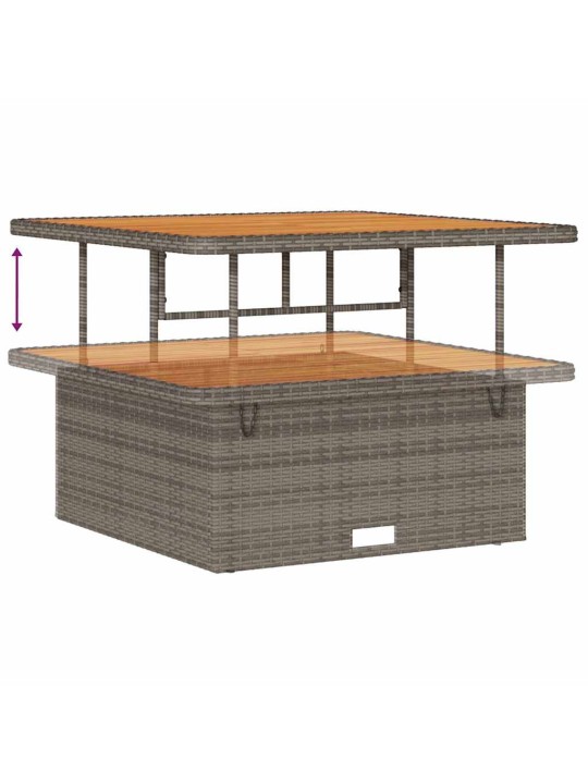 Dārza dīvānu komplekts 14 pcs pelēka 110 x 55 x 71 cm