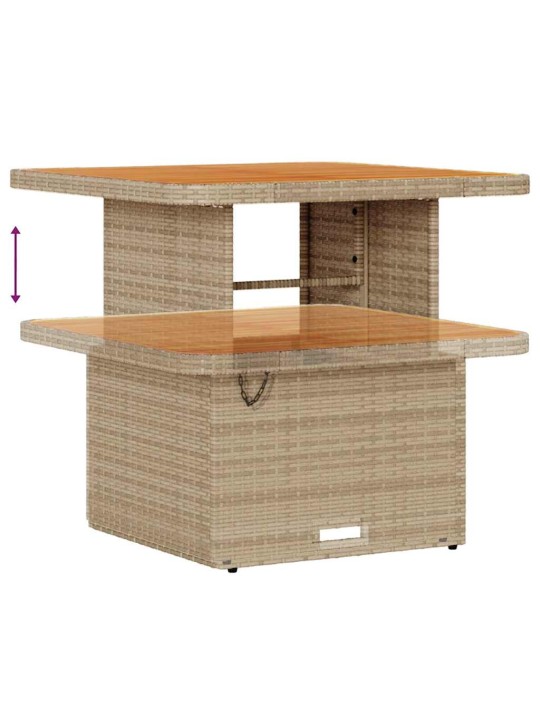 Dārza dīvānu komplekts 8 pcs bēšs un krēms 80 x 80 x 71 cm