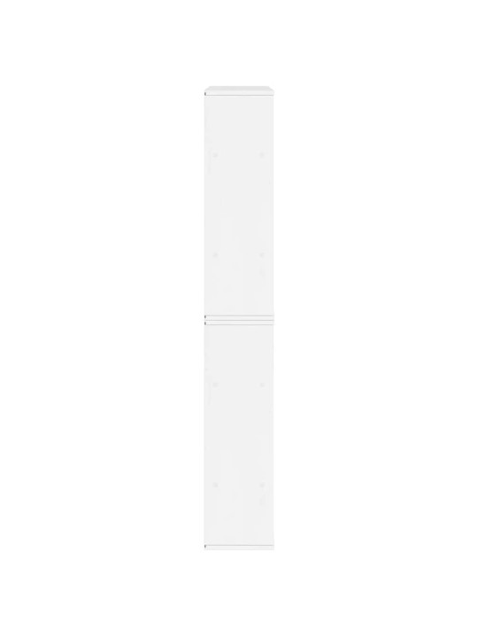 Sānu skapji 6 gab., odda, balts, 40x24x79 cm, priedes masīvkoks