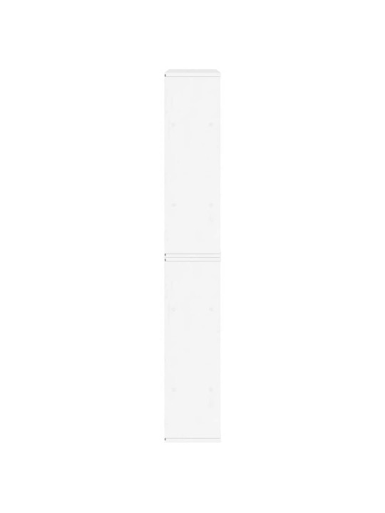 Sānu skapji 5 gab., odda, balts, 40x24x79 cm, priedes masīvkoks