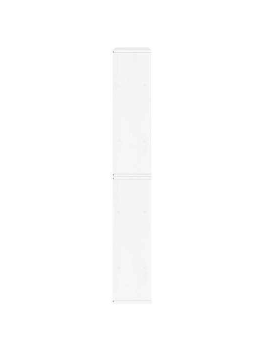 Sānu skapji 5 gab., odda, balts, 40x24x79 cm, priedes masīvkoks