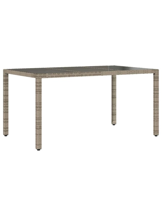 Dārza ēdamgalds 7 pcs pelēka 150 x 90 x 75 cm poliratāns