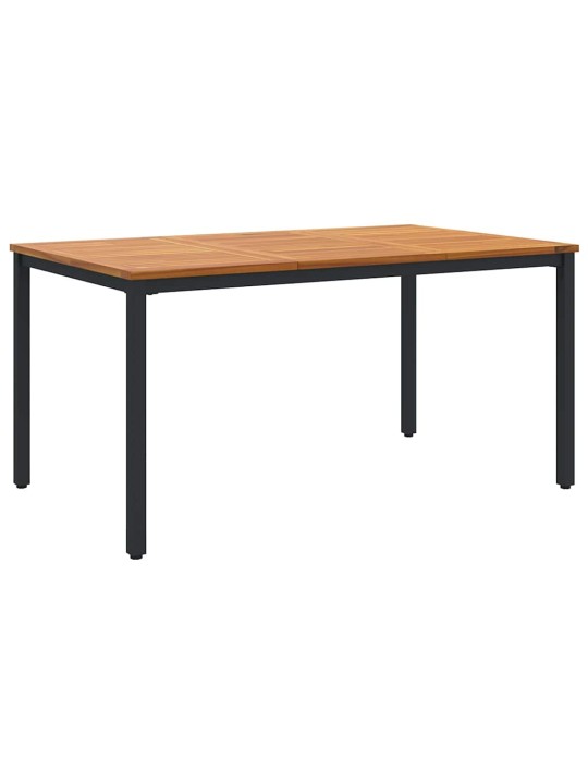 Dārza ēdamgalds 4 pcs bēša 150 x 90 x 75 cm poliratāns