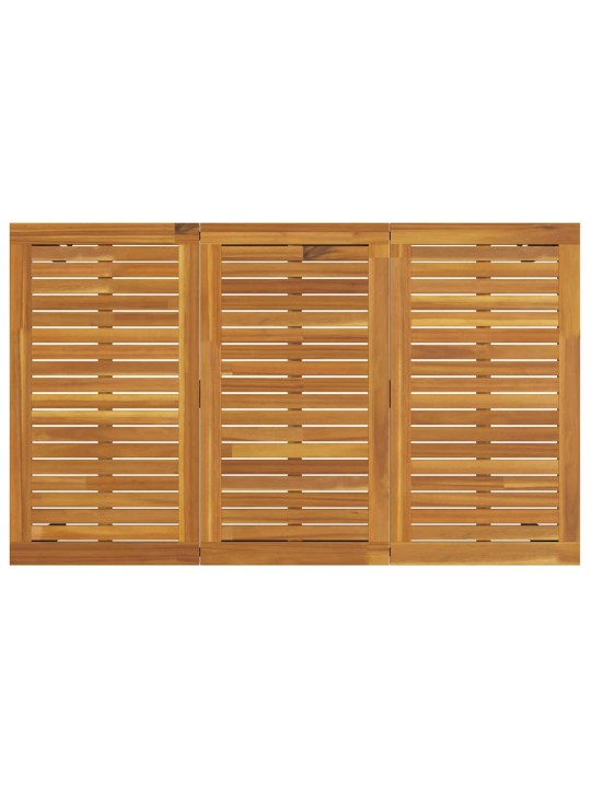 Dārza ēdamgalds 4 pcs bēša 150 x 90 x 75 cm poliratāns